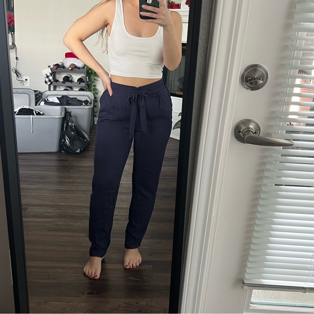 Colloseum navy blue straight dress pants